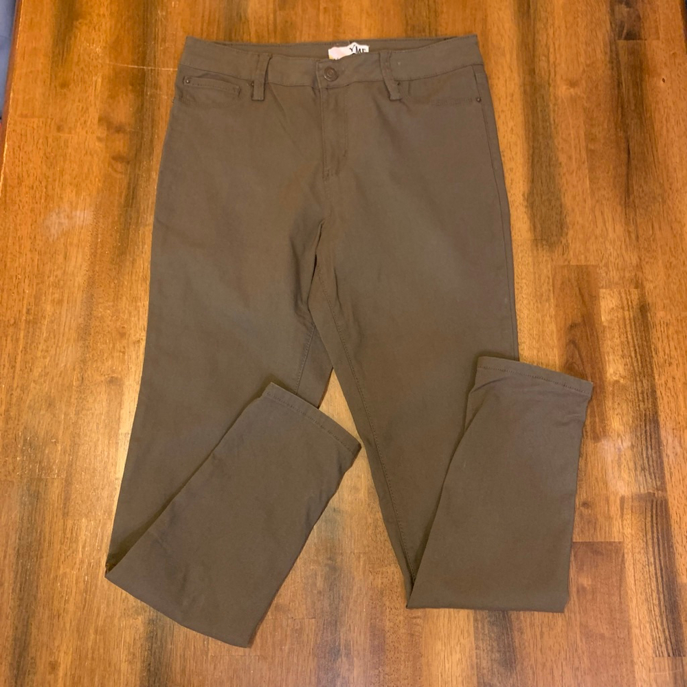 YMI Pants Large Brown Stretch Jeans Leggings